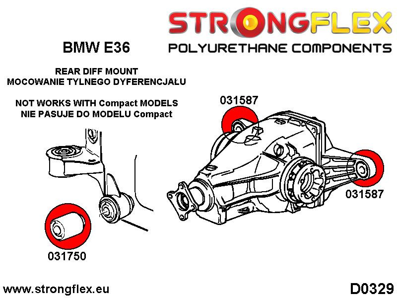 031750A: Rear differential front mount bush SPORT - Image 2