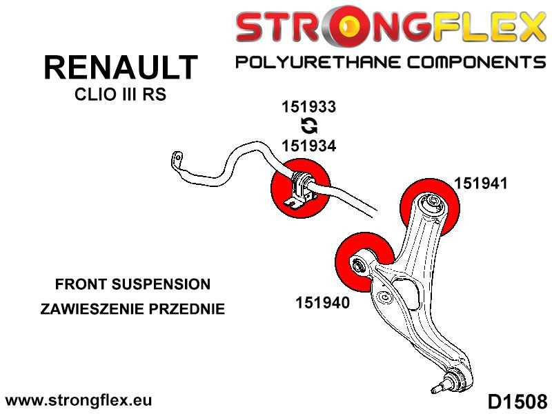 151941B: Front control arm - rear bush - Image 2