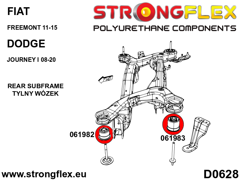 066073A: Rear subframe bush kit SPORT - Image 2
