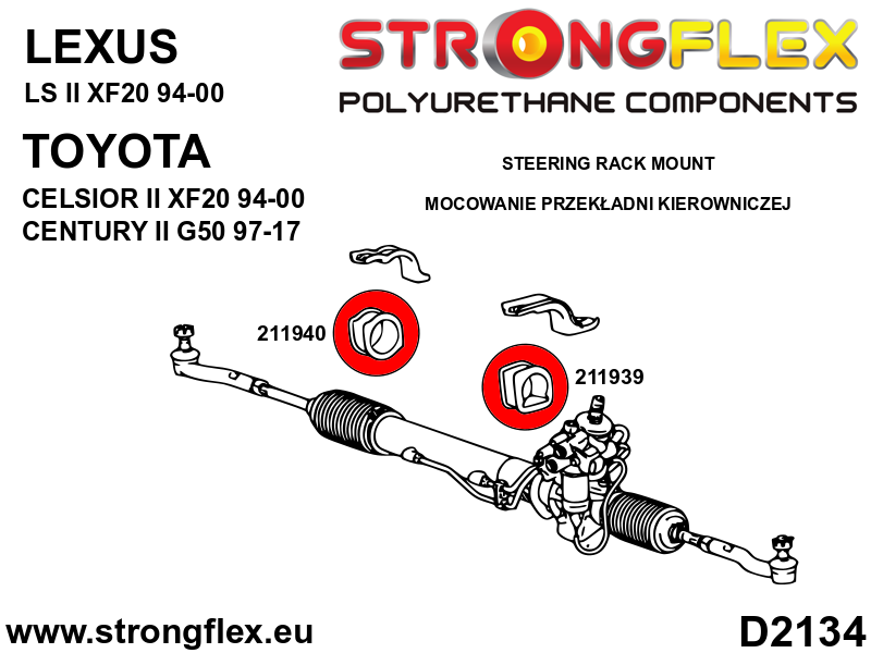 211939B: Steering rack clamp bush - Image 2