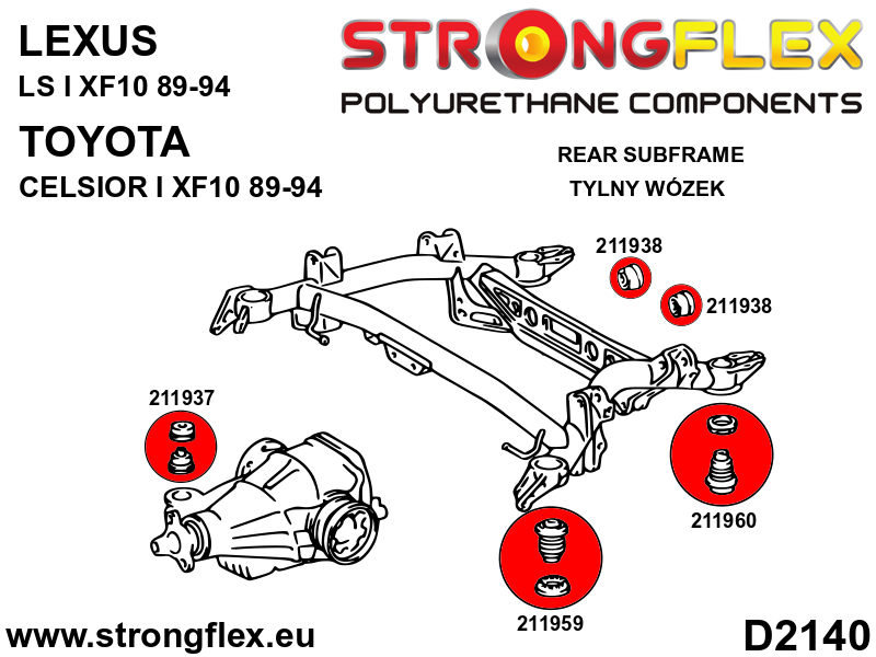 216257A: Full suspension bush kit SPORT - Image 4
