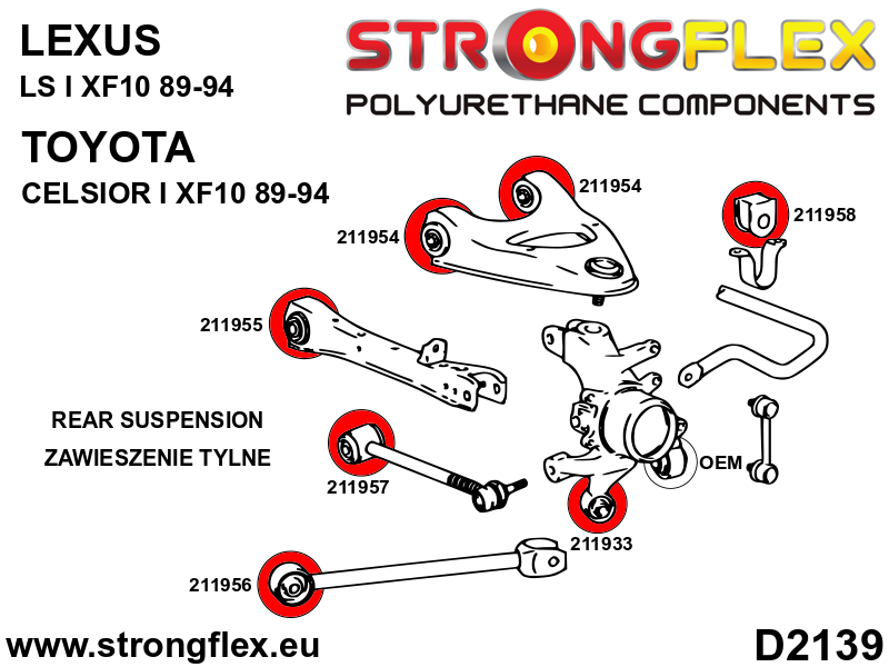 211955A: Rear track control arm Inner bush SPORT - Image 2
