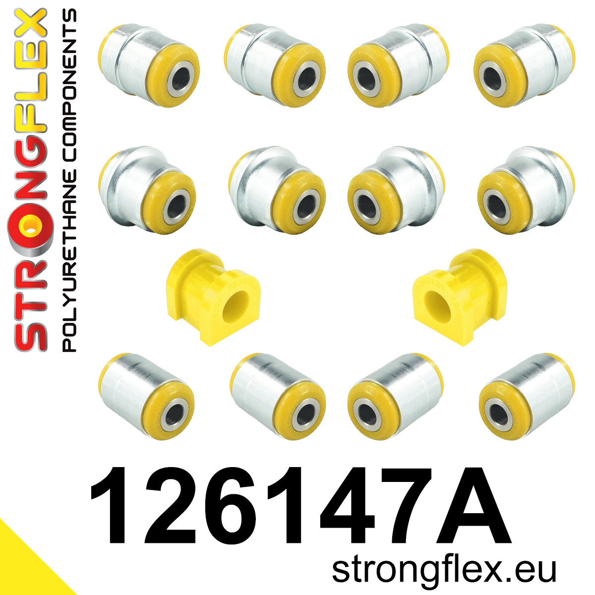 126147A: Rear suspension bush kit SPORT