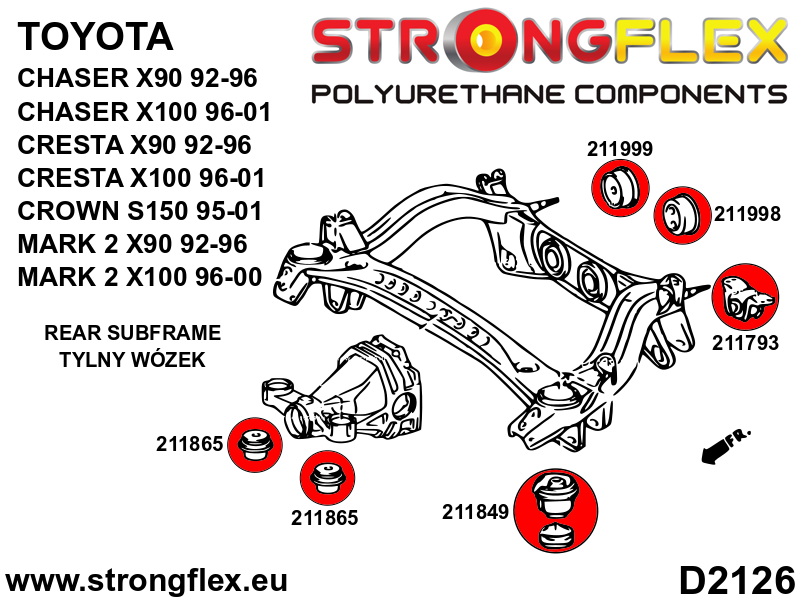 211998B: Rear diff mount - rear bush - Image 2