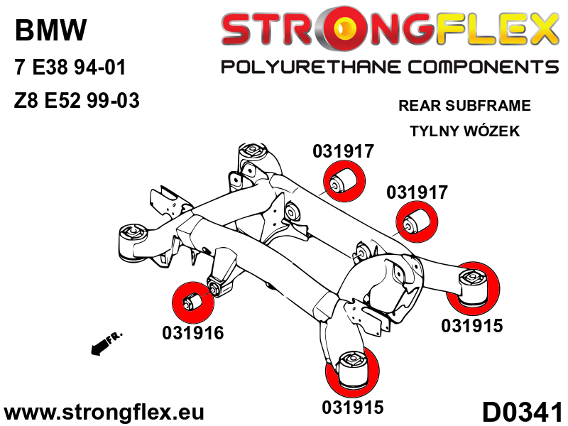 036237A: Full suspension bush kit SPORT - Image 2