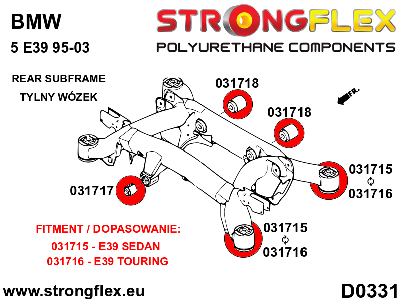 031718A: Rear diff mount - rear bush SPORT - Image 4