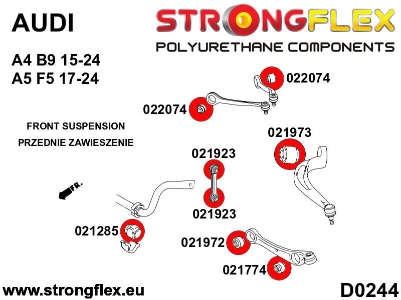 026282B: Front suspension bush kit - Image 2