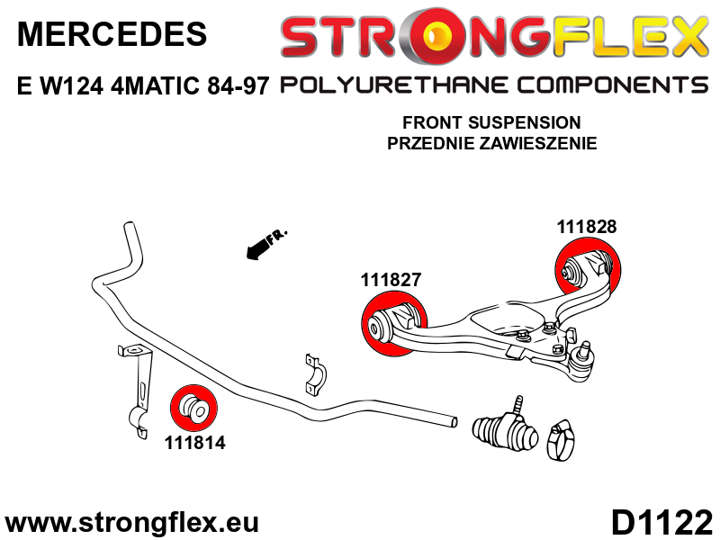 116297B: Full suspension polyurethane bush kit - Image 2