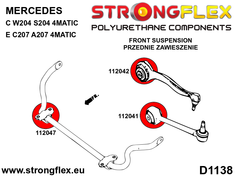 116271B: Full suspension polyurethane bush kit - Image 4