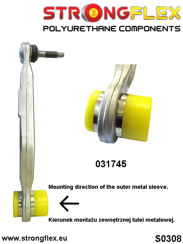 036130B: Rear suspension bush kit - Image 3