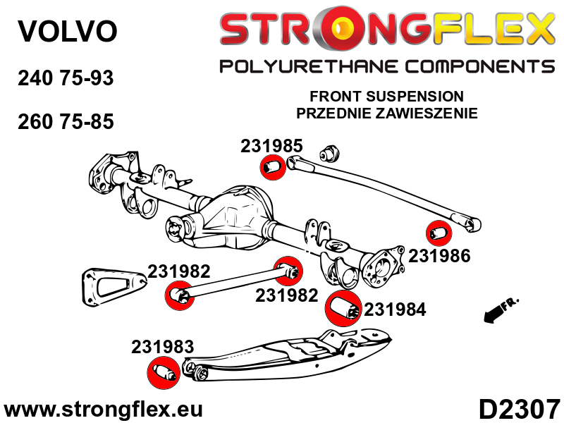 231984A: Rear axle bush SPORT - Image 2