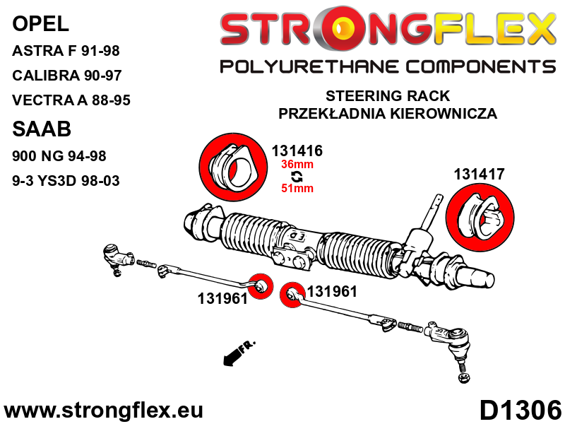 131961B: Front tie rod bush - Image 2