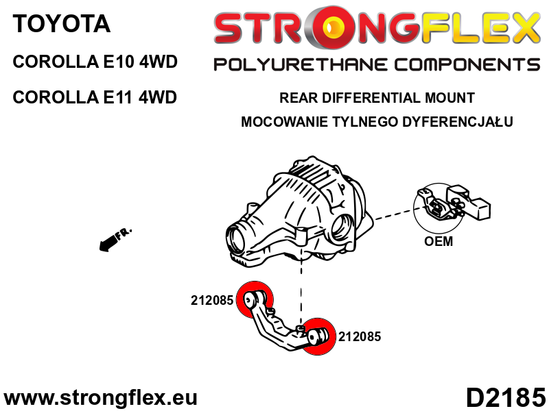 216293B: Full suspension bush kit - Image 5