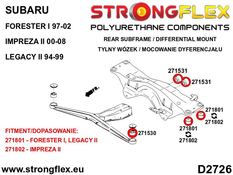 271531B: Rear diff mounting bush - Image 3