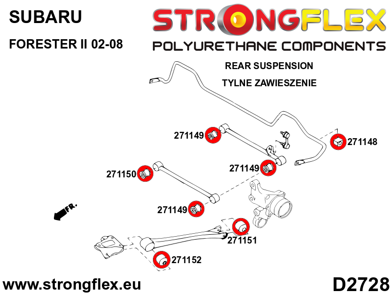 276146B: Full suspension bush kit - Image 4