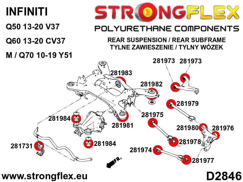 281982A: Rear subframe – rear bush SPORT - Image 2