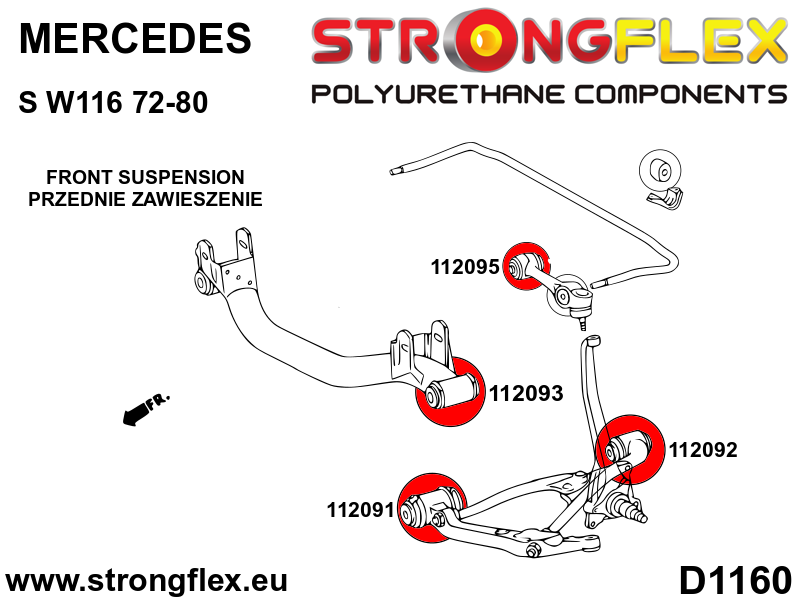 112092A: Front lower arm – rear bush SPORT - Image 2