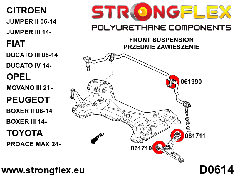 066084B: Front suspension bush kit - Image 2