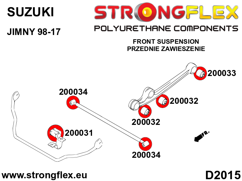 200031B: Front anti roll bar bush - Image 4