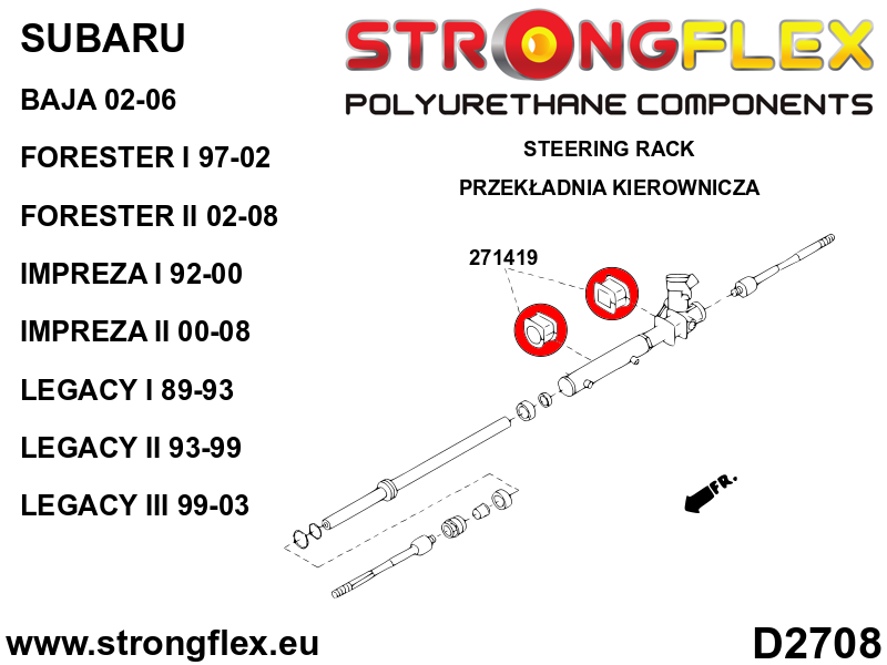 276247B: Full suspension bush kit - Image 4