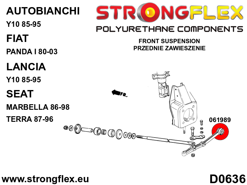 061989A: Front wishbone bush - inner SPORT - Image 2