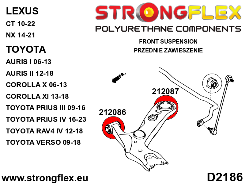 212086A: Front control arm – front bush SPORT - Image 2