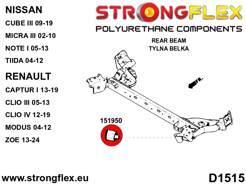 151950B: Rear beam bush - Image 2