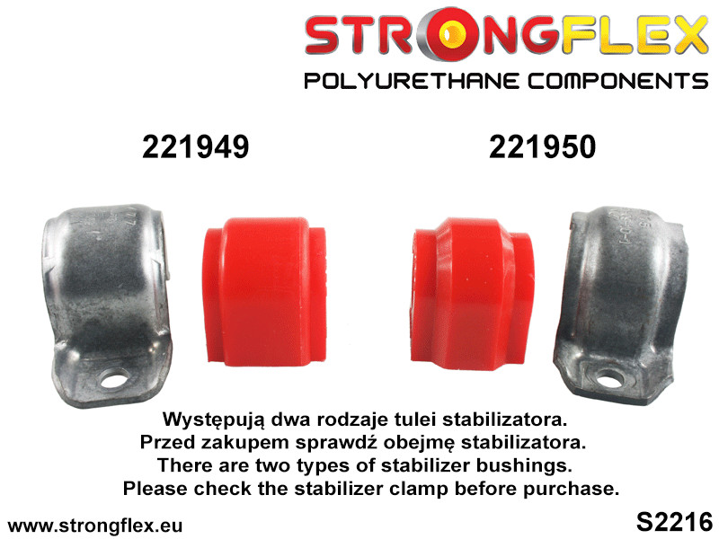 226240B: Full suspension polyurethane bush kit - Image 6