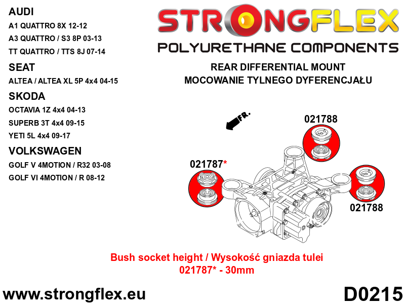 021788A: Rear differential – rear bush SPORT - Image 2