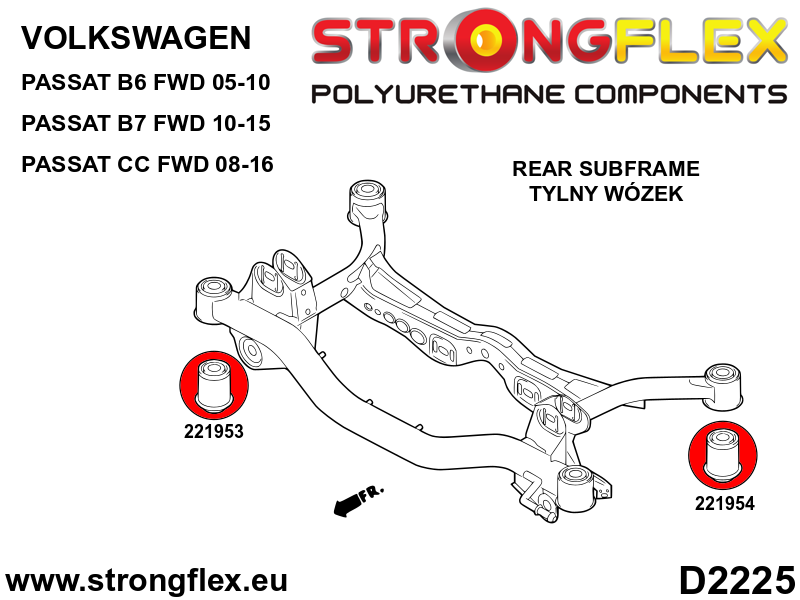 226241B: Full suspension polyurethane bush kit - Image 4