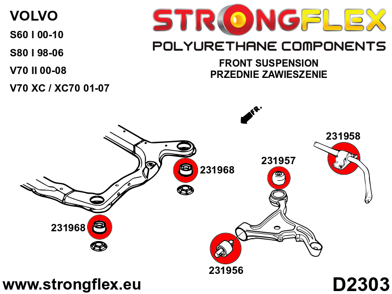 236215B: Full suspension bush kit - Image 2