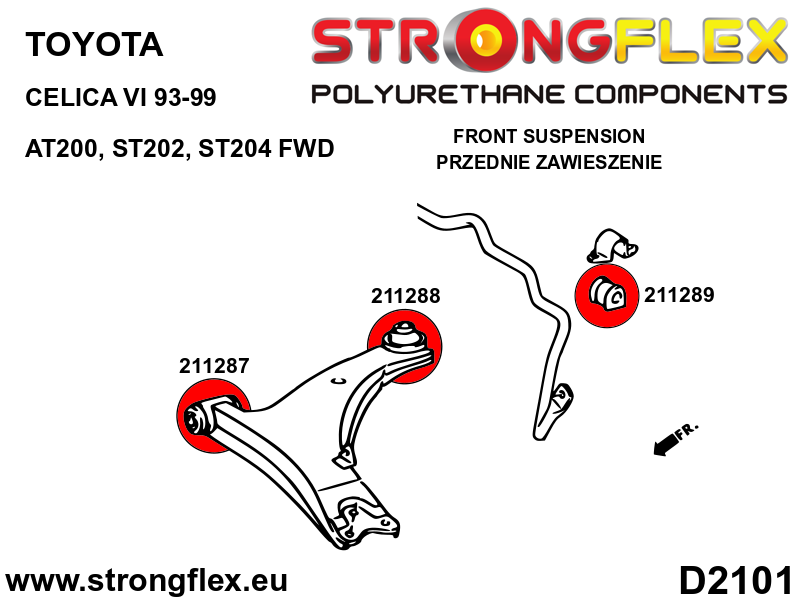 211289A: Front anti roll bush SPORT - Image 3