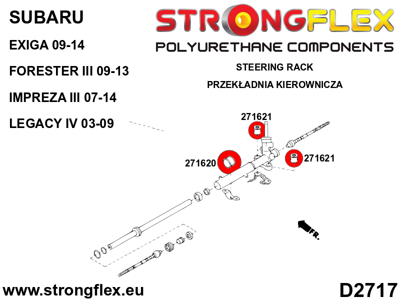 276257A: Full suspension polyurethane bush kit SPORT - Image 4