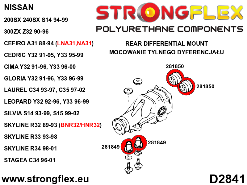 286218B: Full suspension bush kit - Image 4