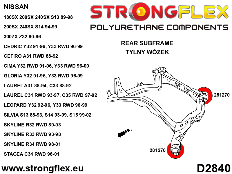286218B: Full suspension bush kit - Image 5