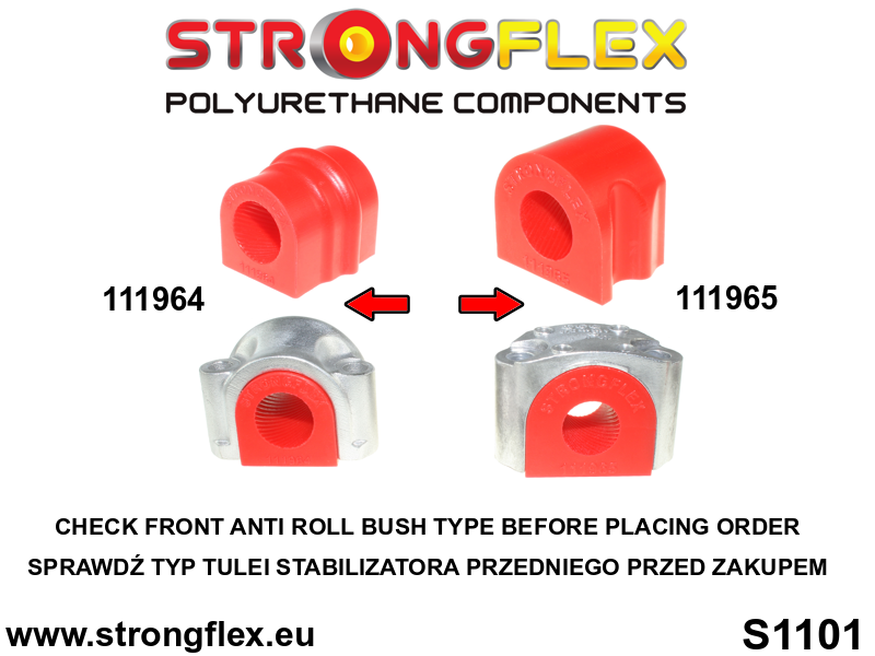 116305B: Full suspension polyurethane bush kit - Image 4