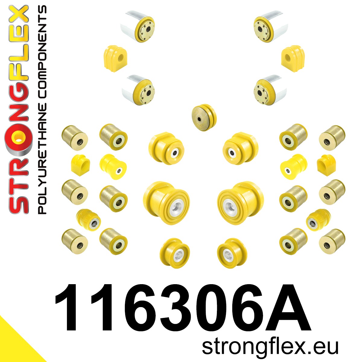 116306A: Full suspension polyurethane bush kit SPORT