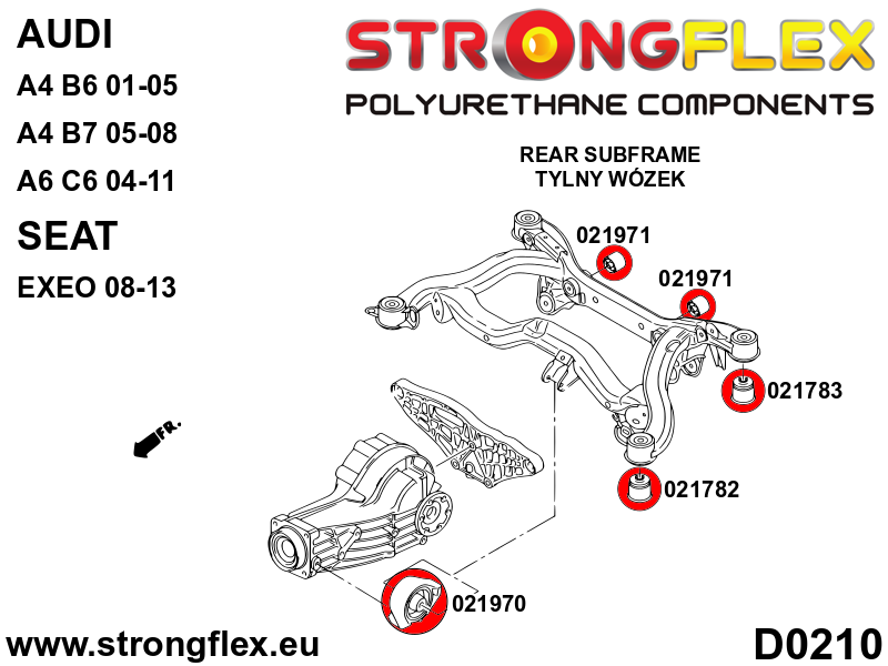 026210A: Full suspension bush kit SPORT - Image 7
