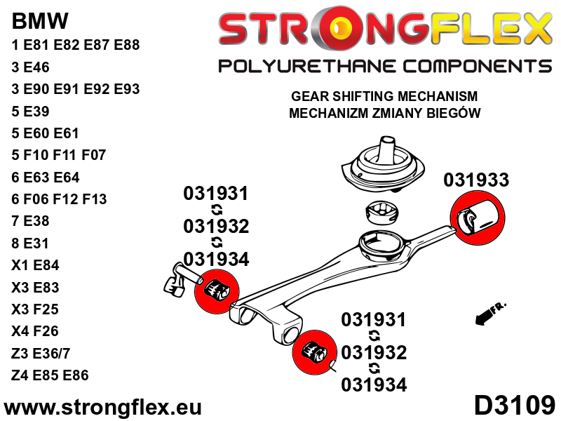 031933B: Shift arm - rear bush - Image 6