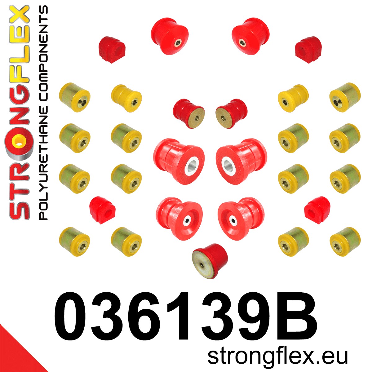 036139B: Full suspension polyurethane bush kit