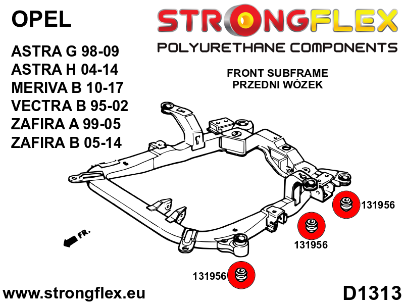 136239B: Full suspension polyurethane bush kit - Image 2