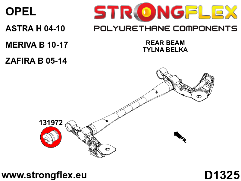 136239B: Full suspension polyurethane bush kit - Image 4