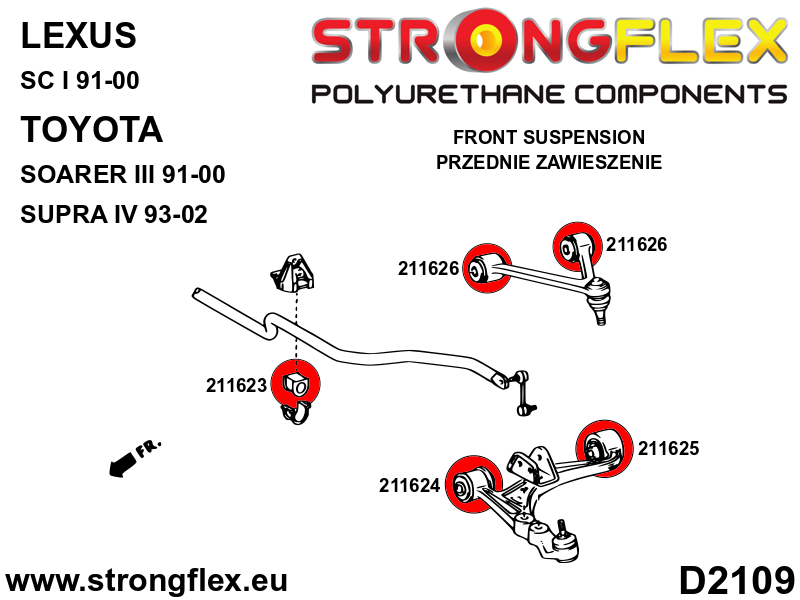 216178B: Front suspension bush kit - Image 4