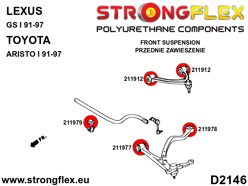 216266B: Full suspension bush kit - Image 2