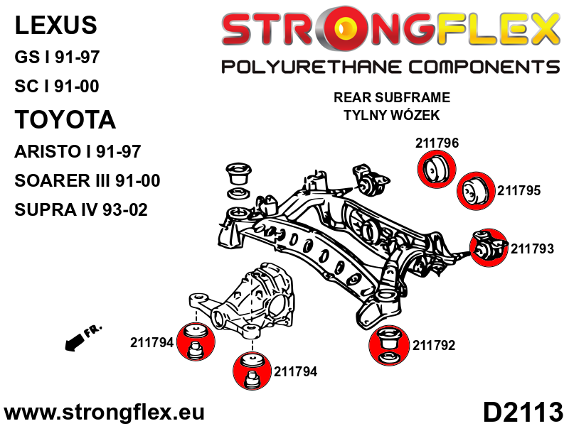 216266B: Full suspension bush kit - Image 4