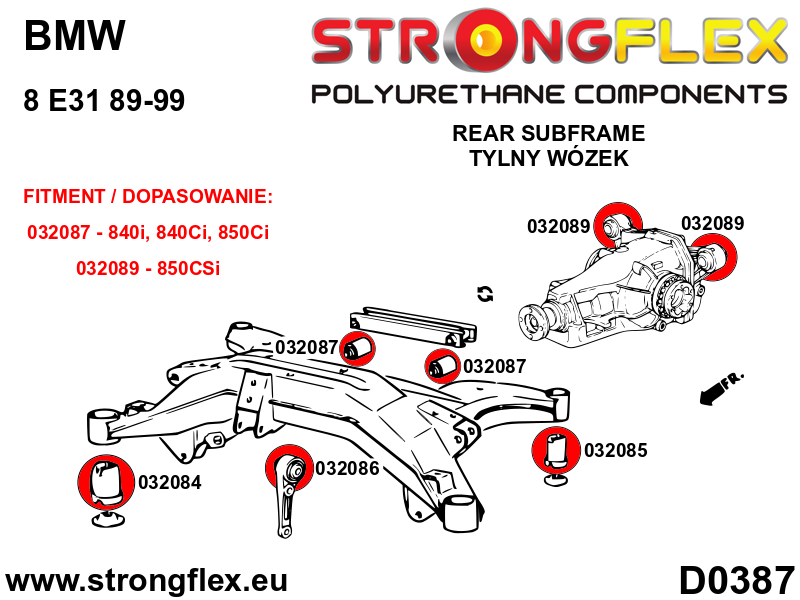 032087B: Rear diff mount - rear bush - Image 2