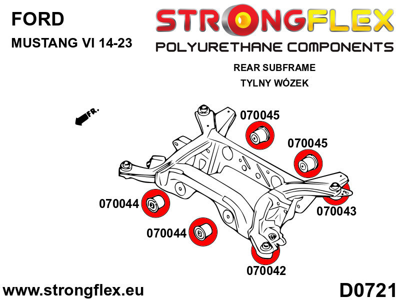 070043A: Rear subframe – rear bush SPORT - Image 2