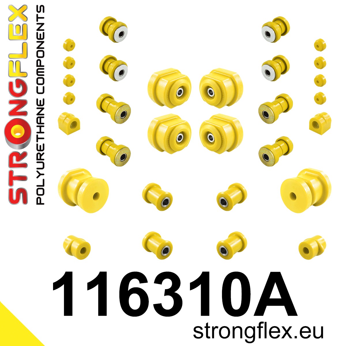 116310A: Full suspension polyurethane bush kit SPORT