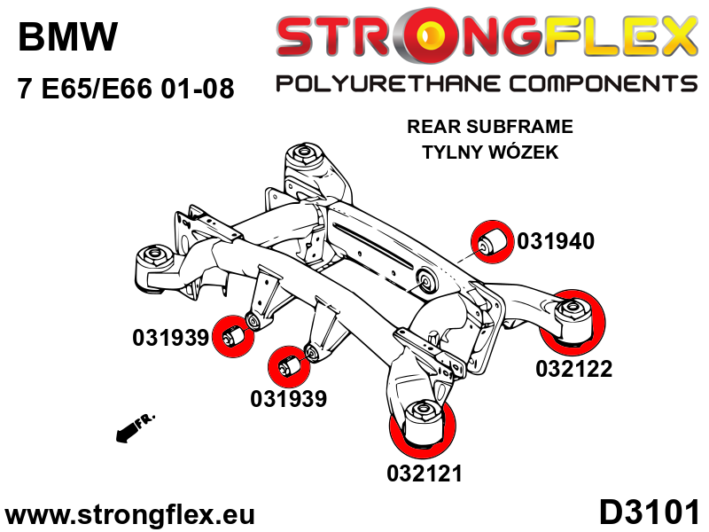 032121A: Rear subframe – front bush SPORT - Image 2