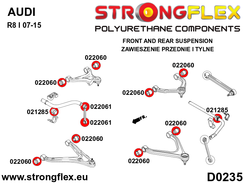 026272A: Suspension bush kit SPORT - Image 2